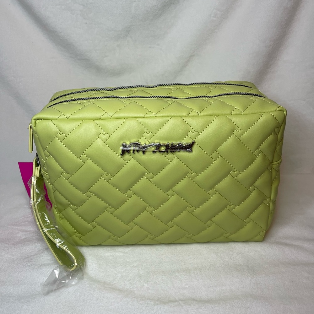 Betsey Johnson Lime Weekender toiletry bag, NWT